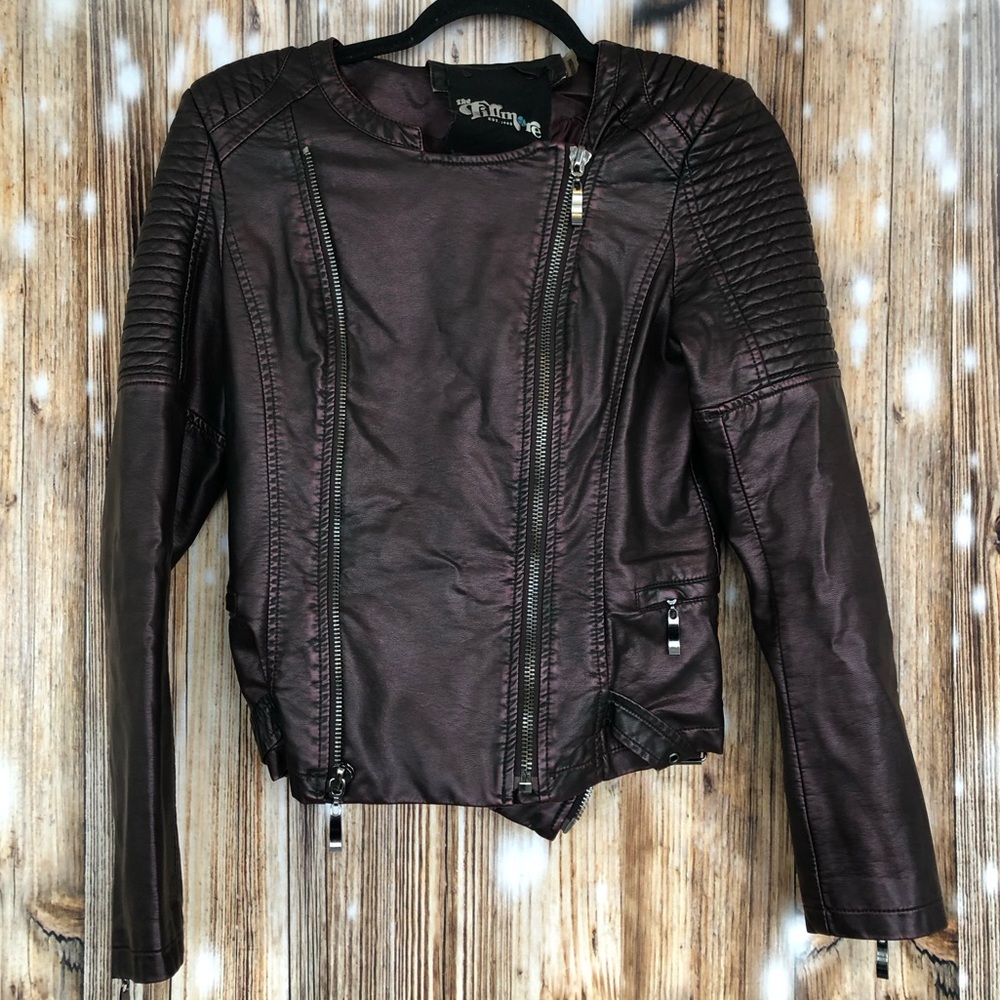 Fillmore Faux Leather Moto Jacket